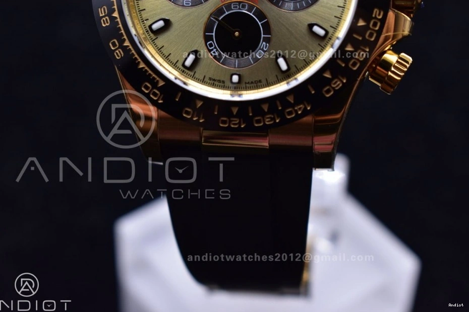 Rubber 116518 Edition Daytona Black Oysterflex 1:1 On Best BTF Strap V2 Diamonds SA4130 Dial 0120